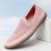 20252025 Popular woven large size women's shoes non-slip soft-soled casual shoes handmade breathable mother shoes