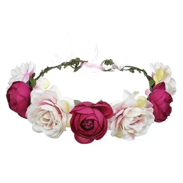 Korean Fashion Imitated Pearl Crowns Girls Bridal Wedding Headband Floral Flower Headband for Girls Adult Hair Accessories