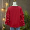 Women's Solid Color Long Sleeve Round Neck Pullover Sweater Loose Casual Hoodie