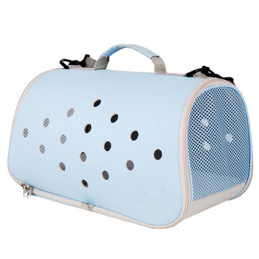 

Рюкзак Eva большой емкости для домашних животных через плечо для выхода на улицу, удобный дышащий кейс для полетов через плечо для домашних животных синий