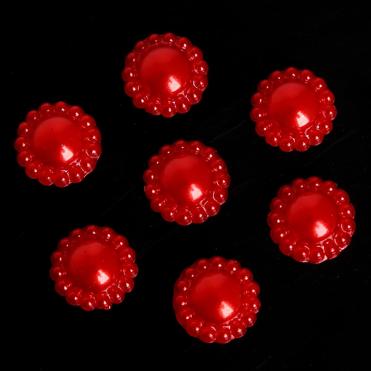 

50 шт./пакет 12 мм красочные кружевные полукруглые плоские бисерные украшения «сделай сам», аксессуары ручной работы 12mm 50pcs/bag