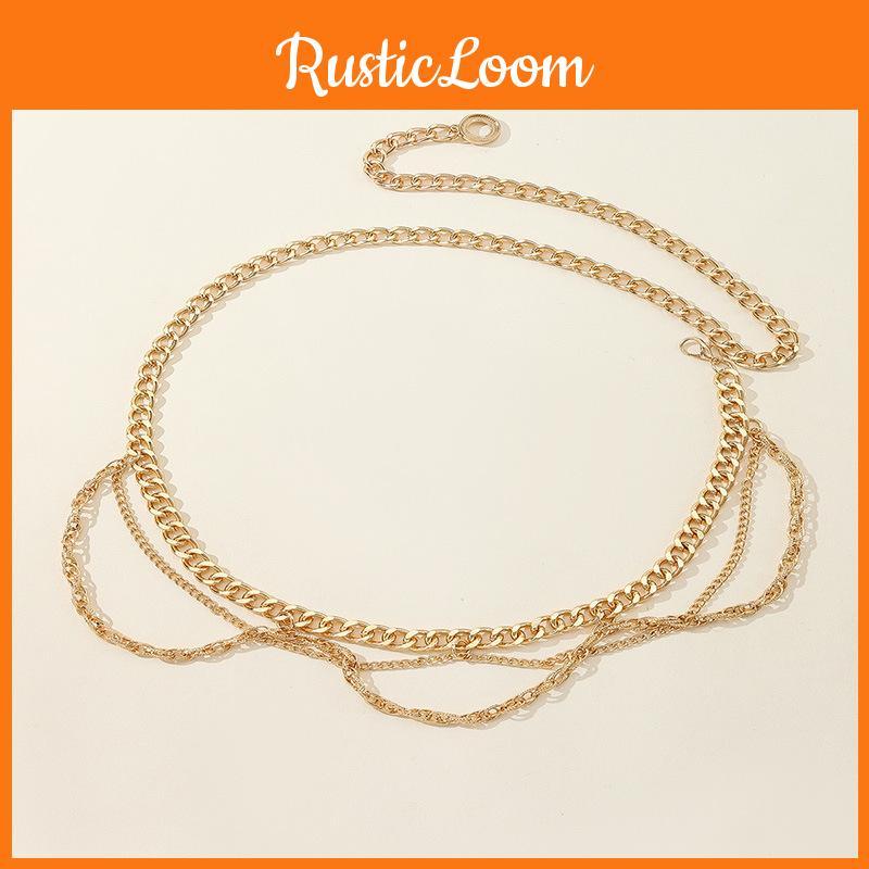Womens Metal Layered Waist Chain With Vintage Style For Spring And Autumn Fashion