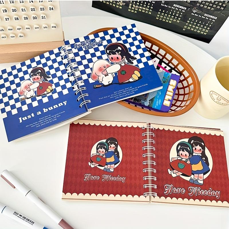 

1 шт., маленький квадратный блокнот в стиле ретро, ​​катушка для ноутбука, коллаж (100 листов)