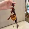 Handmade Alkaline Bread Keychain Pendant Sturdy Materials Lovely Bowknot Designs Accessory for Vehicle Interior Decoration