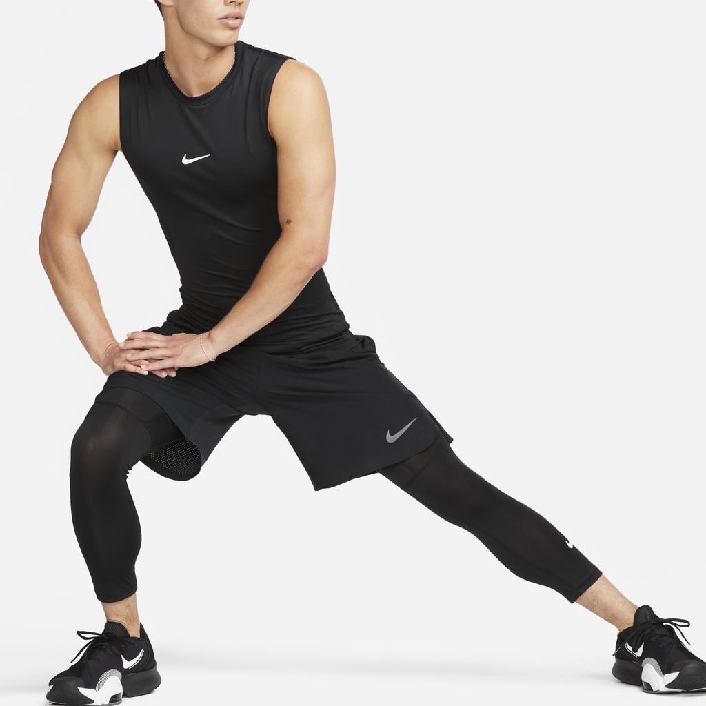Nike Pro Solid Rychleschnoucí Kompresní Tréninkové Tílko Pánské Tílka Černá FB7915-010