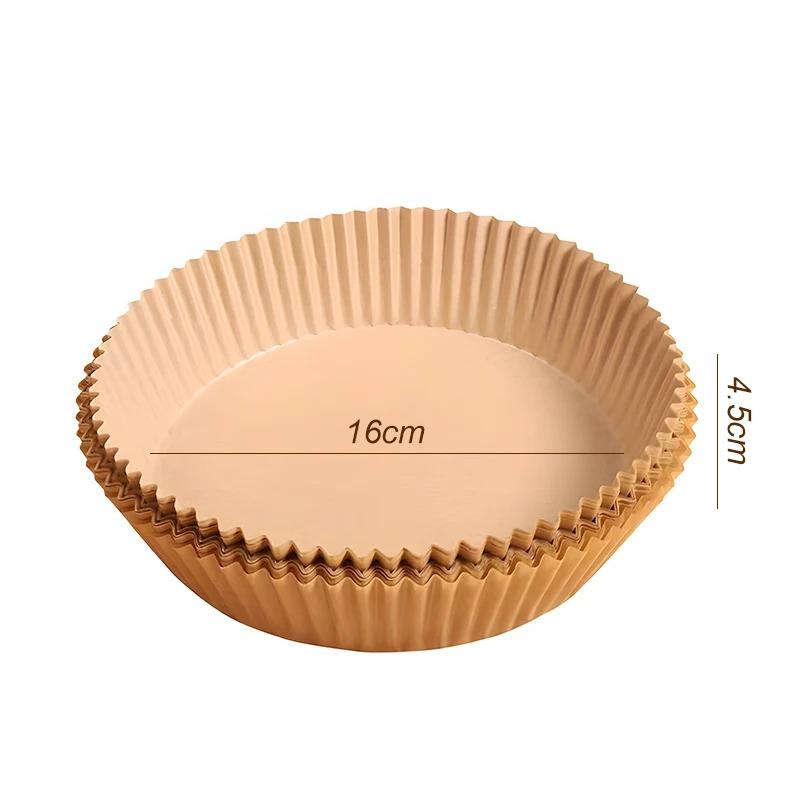 50/100Pcs Air Fryer Disposable Paper Non-Stick Airfryer Baking Papers Round Air-Fryer Paper Liners Paper Kitchen Accessories