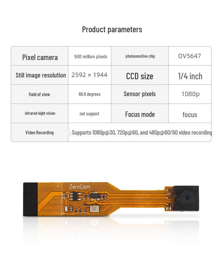 Raspberry Pi Zero Camera Module V1.3 - 5MP OV5647