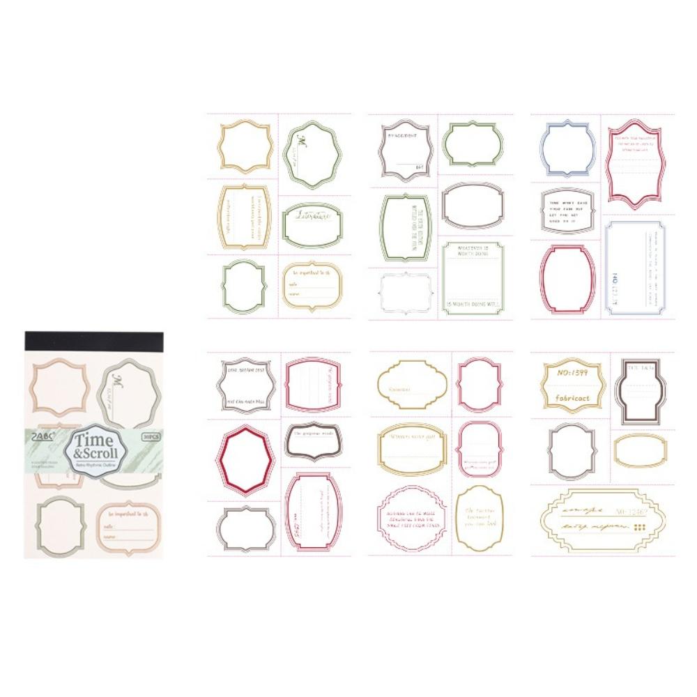 Vintage Memo Pads 30 Sheets, 15.4x9.4cm Non-adhesive Junk Journal Paper for Scrapbooking