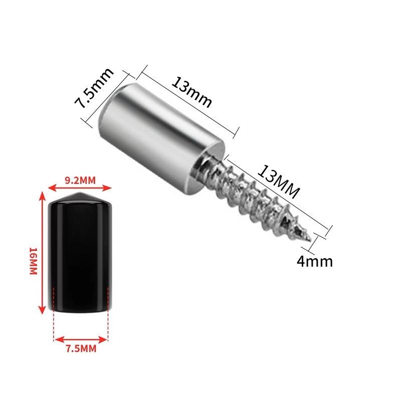 

10-100pcs Self-Tapping Screws Cabinet Laminate Shelf Support Pegs with Non-Slip Sleeve Shelves Kitchen Furniture Closet Pin 10Pcs чорний