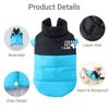 Winter Reversible Dog Clothes For Small Medium Dogs Cat Cold Weather Windproof Puppy Coat Costume Chihuahua Yorkie Pug Jacket