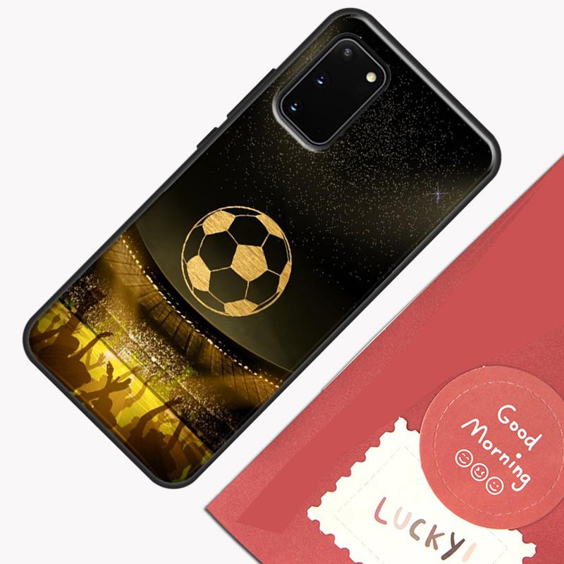 Football Soccer Ball Phone Case For Samsung Galaxy S24 S26 Ultra S20 S21 S22 S23 S25 Plus S10 S25 FE Cover Shell