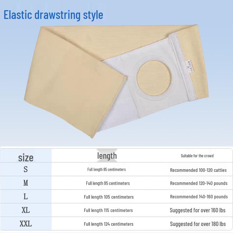 Pustende stomi midje- og magestøttebelte for alle årstider