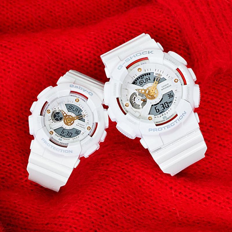 Casio watch series-GABA waterproof movement quartz movement resin strap Japanese and Korean watch same style for men and GA-110DDR-7A&BA-110DDR-7A