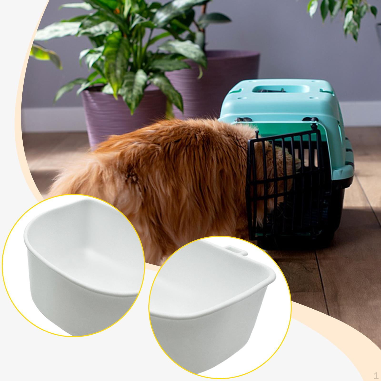 

2 Durable, High-quality, Easy-to-mount Hanging Pet Feeders, Practical Feeders for Dogs And Cats. белый