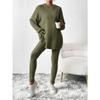 Fashionable Women's Two-piece Zipper Sweatshirt Wide-leg Sweatpants Casual Suit