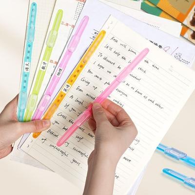 12 Stück DIY Scrapbooking Bindeklammern Streifen 2-Loch A4 Papierklammern Aktenordner Organizer Schule
