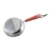 304 Stainless Steel Open Skillet Wooden Handle Butter Heating Pan New Frying Pan  Kitchen Supplies