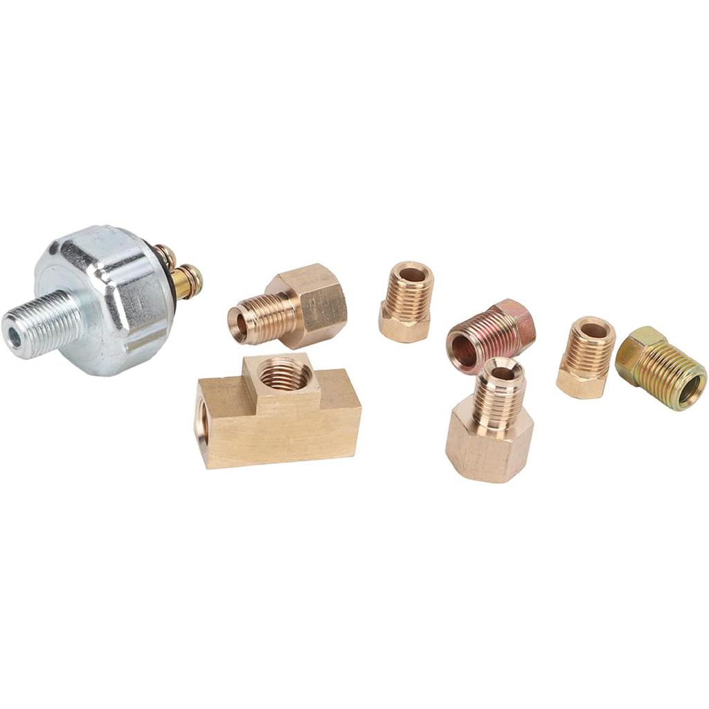 Hydraulic Brake Light Switch Kit Fit for 3/16 and /4 Inch Brake Lines ABS Metal Construction Replacement for Car Modifications and Enhanced Braking