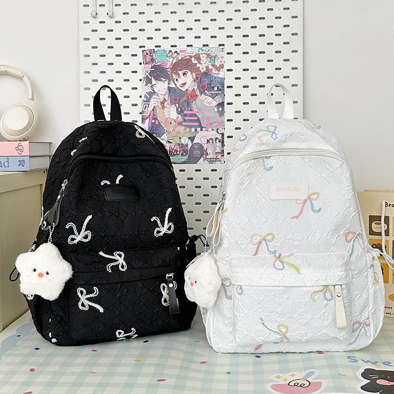 Japanese niche ins schoolbag high value large capacity girls versatile commuter backpack junior high school student schoolbag