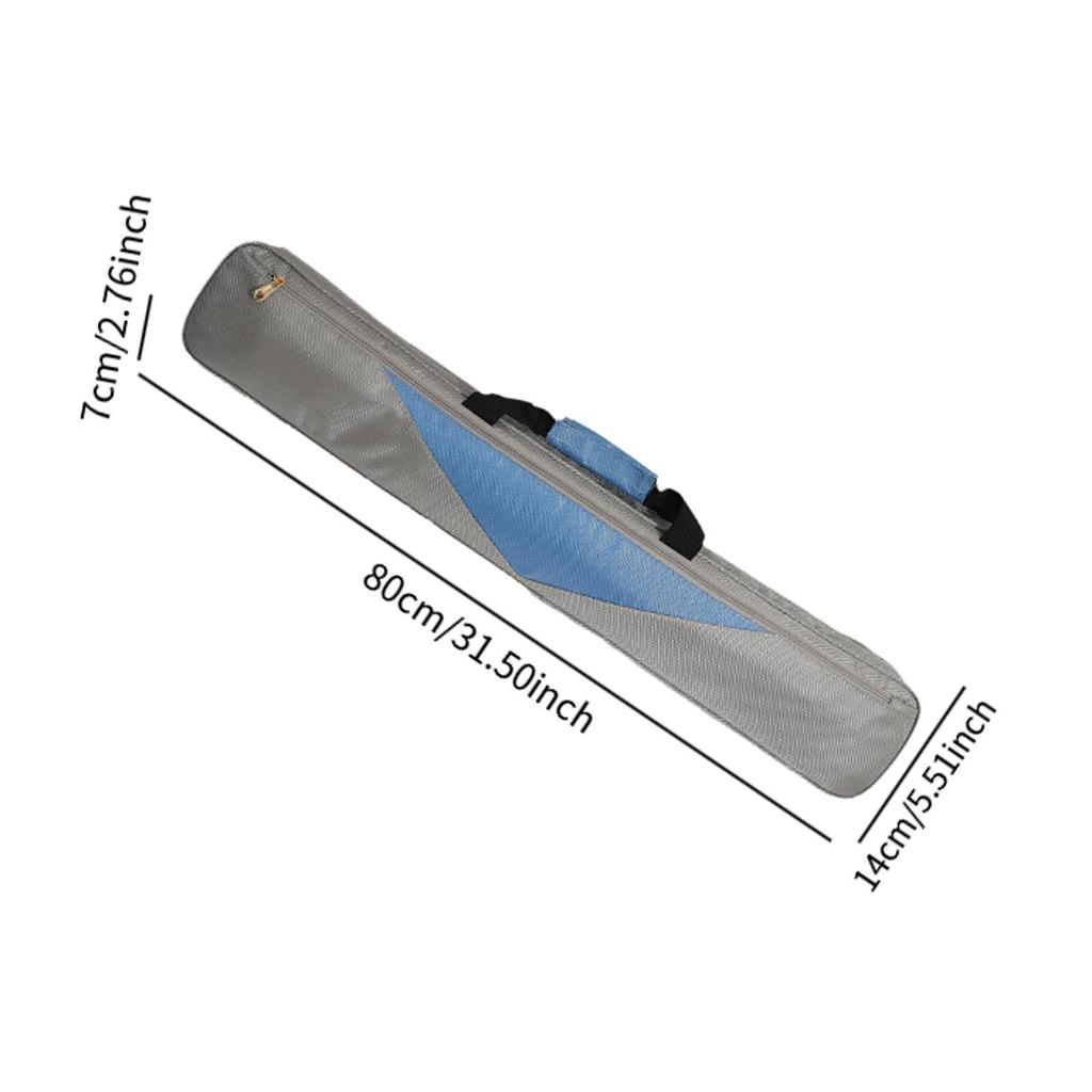 Pool Cue Case 7 Holes with Adjustable Shoulder Strap with External Pocket Billiards Supplies Stylish Portable Protector Pouch