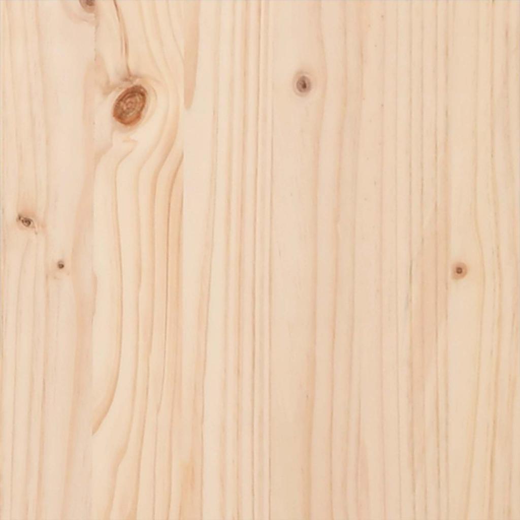 Garden Planter Natural 40 X 40 X 70 Cm Solid Pine Wood