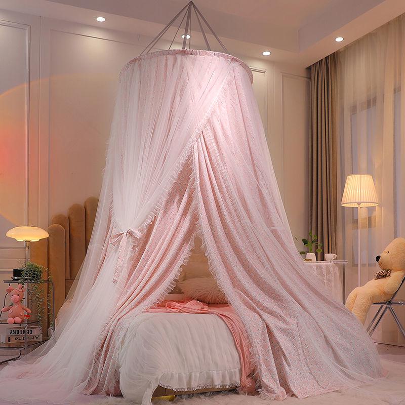 Princess Style Hanging Mosquito Net: Dustproof, Light-Blocking Dome Bed Canopy, Easy Installation