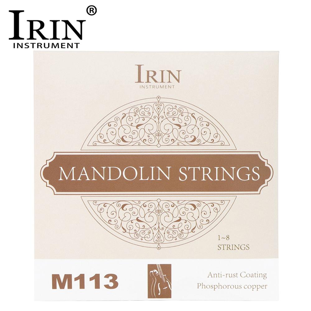 IRIN 8 Strings Mandolin Strings Import Phosphor Copper Alloy Wound Mandolin Strings G D A E Tone Mandolin Guitar Accessories