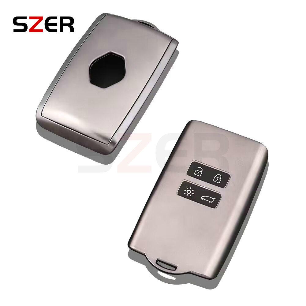 For Renault Captur Koleos Kadjar Zoe Arkana Espace Clio Megane Grand Scenic Sandero Dacia Duster Card Tpu Car Key Cover Case