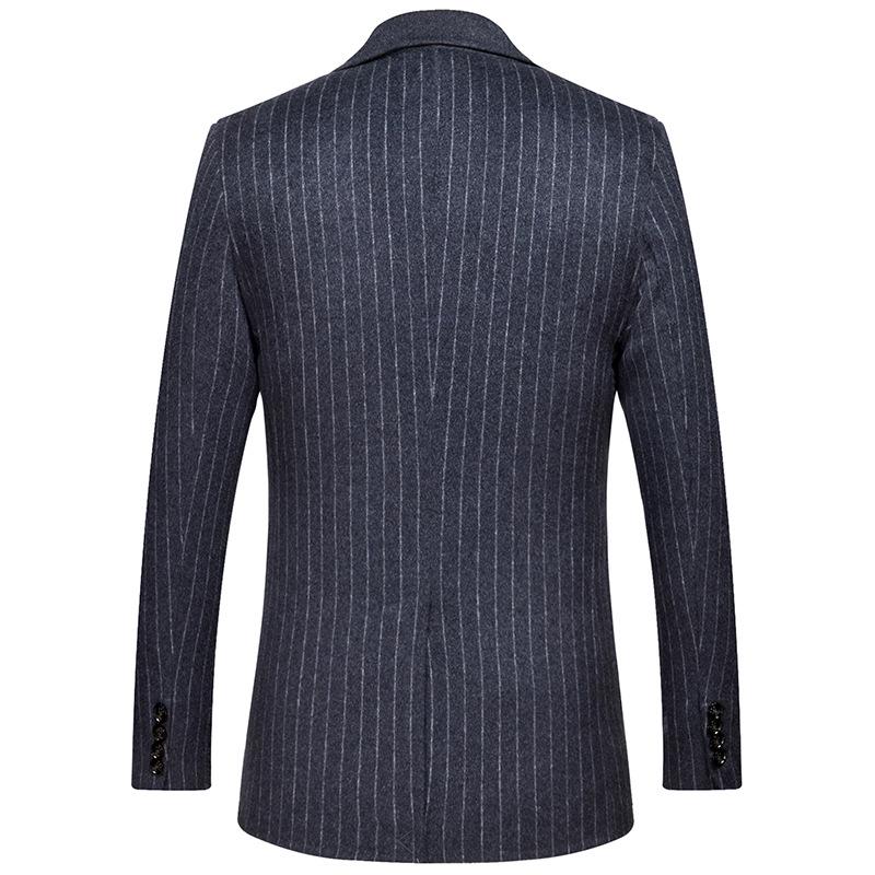 Autumn and Winter Woolen Casual Suit Handmade Double-sided Woolen Korean Style Slim Wool Suit Jacket for Men