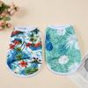 Hawaiian Beach Style Pet T-shirt For Small Medium Dogs Cats Summer Breathable Puppy Vest Clothes French Bulldog Yorkshire Coat