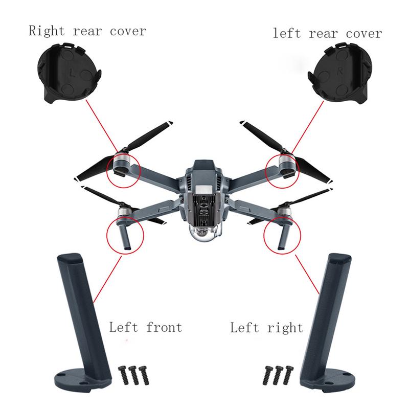 For DJI Mavic Pro Landing Gear  Motor Arm Front Left Right Landing Gear Left Right Rear Cover Repair Parts