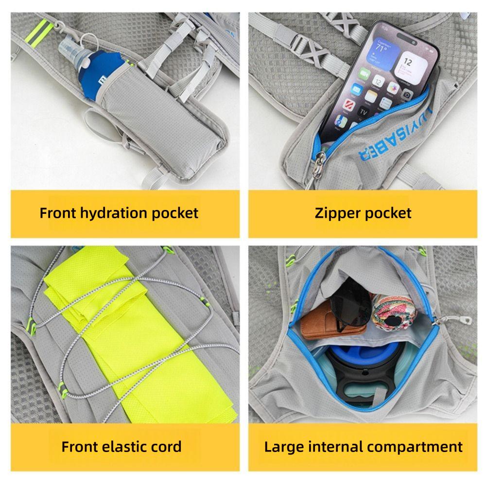 2L Marathon Hydrating Backpack Breathable Trail Running Backpack Water Vest  Marathon