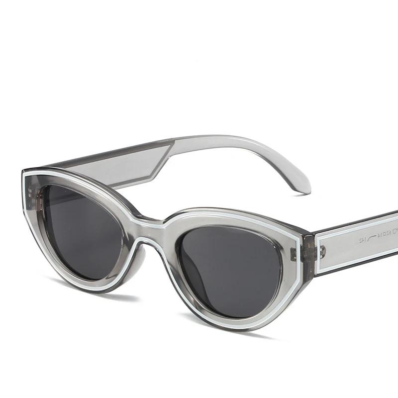 Latest Y2K Cat-Eye Sunglasses Women For Men Classic Sun Glasses Premium Designer Punk Pink Stripe Street Style Popular Shades