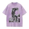 Maglietta Grafica Anime BEASTARS Rouis Ibuki da Uomo a Manica Corta Abbigliamento Casual Maglietta in Cotone Maglietta Lavata Vintage Top Harajuku