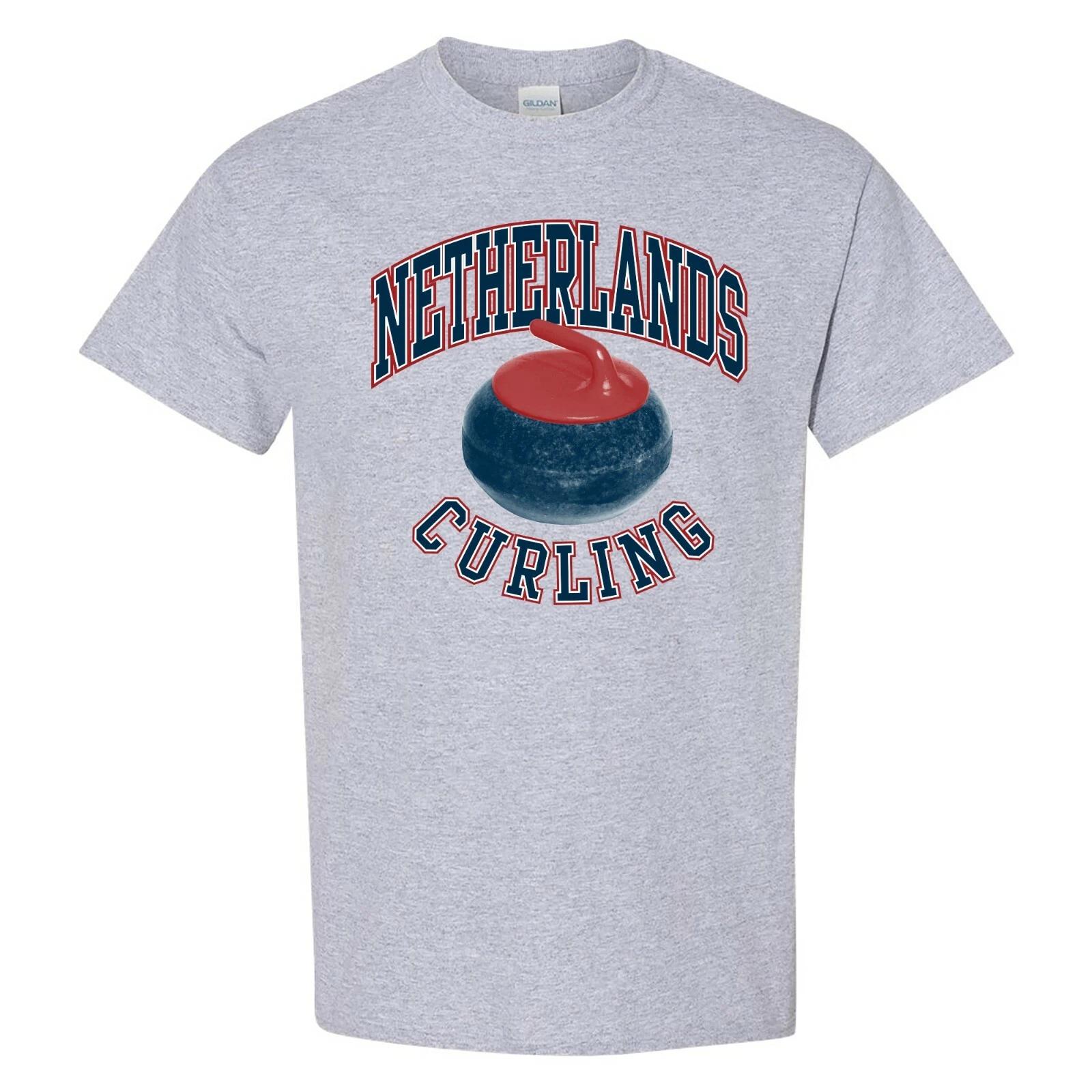 

Netherlands Curling - Winter Competition Short Sleeve T-Shirt - Sport Grey 4XL