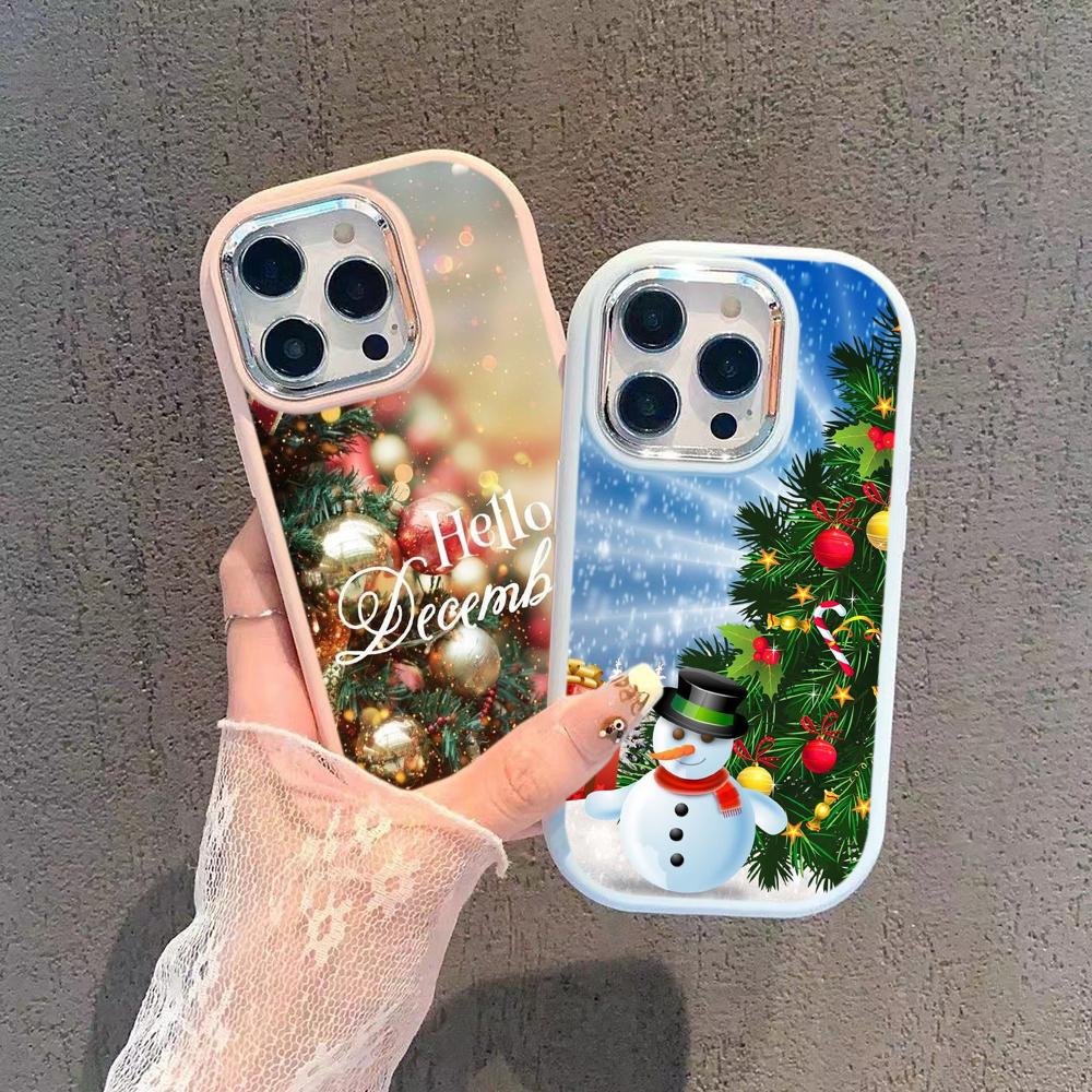 N118 Новогодний Веселый Рождественский дизайн Мягкие чехлы для телефонов Samsung S24 S23 — фото 3