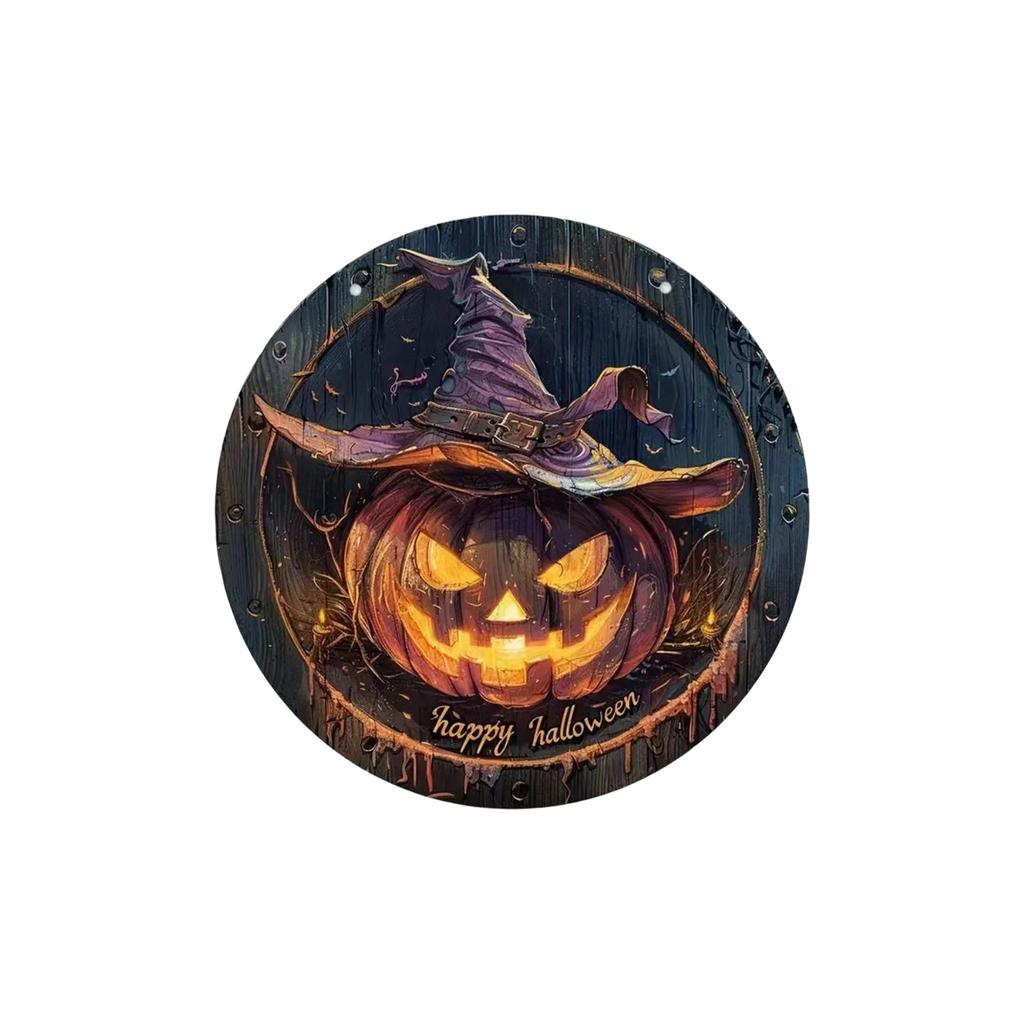 Halloween Wooden Hanging Sign for Home Yard Front Door Party Atmosphere Decoration Suitable for Indoor Outdoor Use