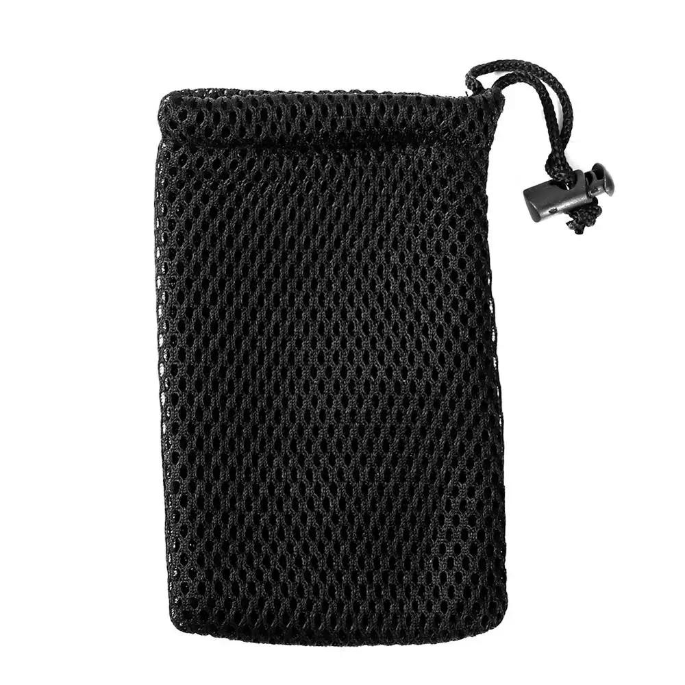 1Pcs Nylon Mesh Drawstring Storage Pouch Bag Multi Purpose Travel & Outdoor Activity Pouch For Digital Products