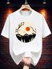 Unisexs Summer Crew Neck T Shirt Minimalist Mountain Sunset Forest Graphic Tee Casual Loose Fashion Top Outdoor Hiking Daily Wear