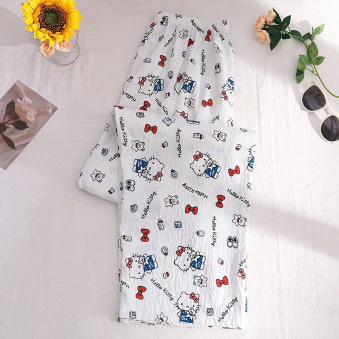 Women's Miracle Pajama Pants: Spring/Summer, Loose, Mosquito-Proof, Thin Casual Wear for Walks and Air-Conditioned Rooms.