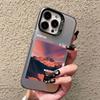 Travel Mountain Beach Proverb Laser Phone Case for Iphone 16 15 14 Pro Max Plus 17 Pro Max 13 12 Mini 11 Pro Max Cover Fundas