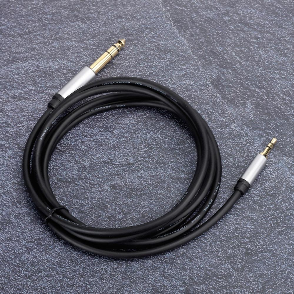 Male To Male 3.5MM To 6.5MM Audio Adapter Cable Plug and Play 1.8m/5.9ft Instrument Cable HiFi Sound Quality