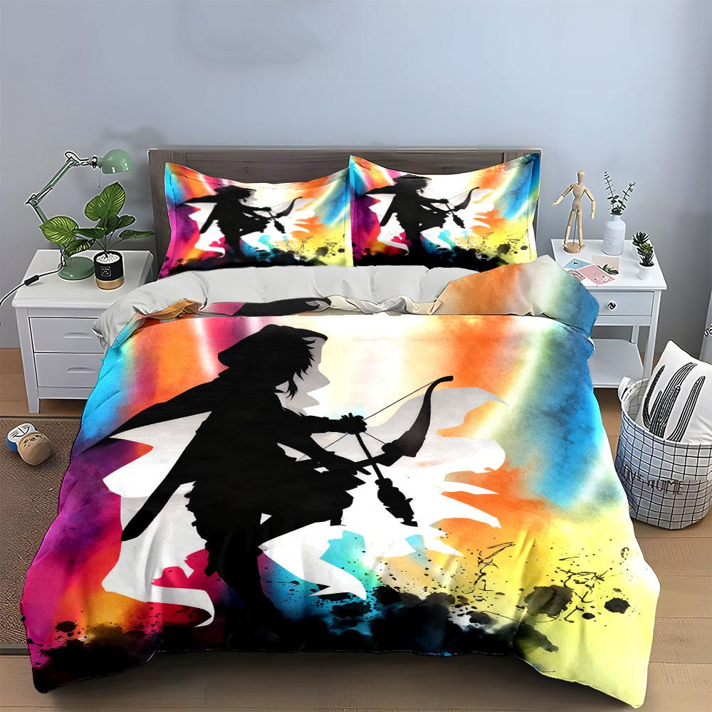 Fantasy Archer Set Artwork Soft Comfortable Duvet Cover Bedding Set Included 1*Duvet Cover & 2*Pillowcases, Gift