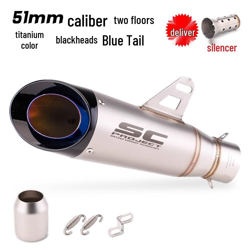 Ninja Z250/Z300/Z400 MT07/09 R25/R3/R6 Street SC Double/Triple Layer Motorcycle Exhaust Pipe