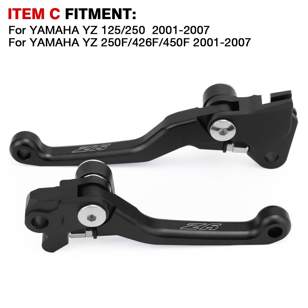 Pivot Brake Clutch Levers For YAMAHA YZ65 YZ80 YZ85 YZ125 YZ250 YZ 65 80 85 125 250 450 F X FX Motorcycle Dirt Pit Bike Handles