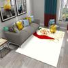 Cute Cartoon Santa Pattern Carpet Christmas Collection Living Room Bedroom Carpet Children's Room Hallway Bathroom Anti-Slip Rug