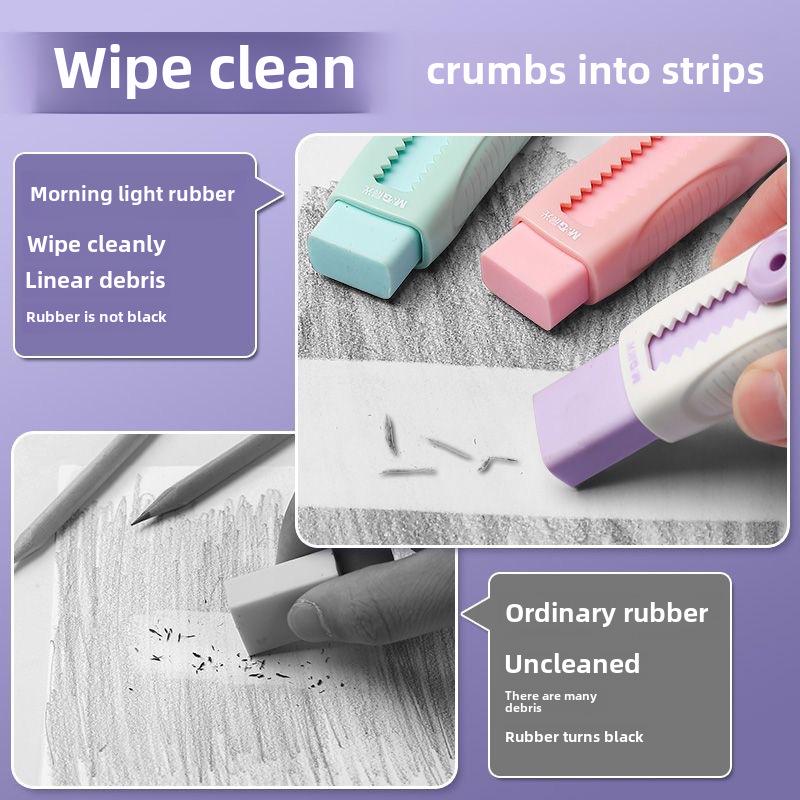Morning Light Retractable Art Eraser - Smudge-Free, Non-Crumb Pencil Eraser