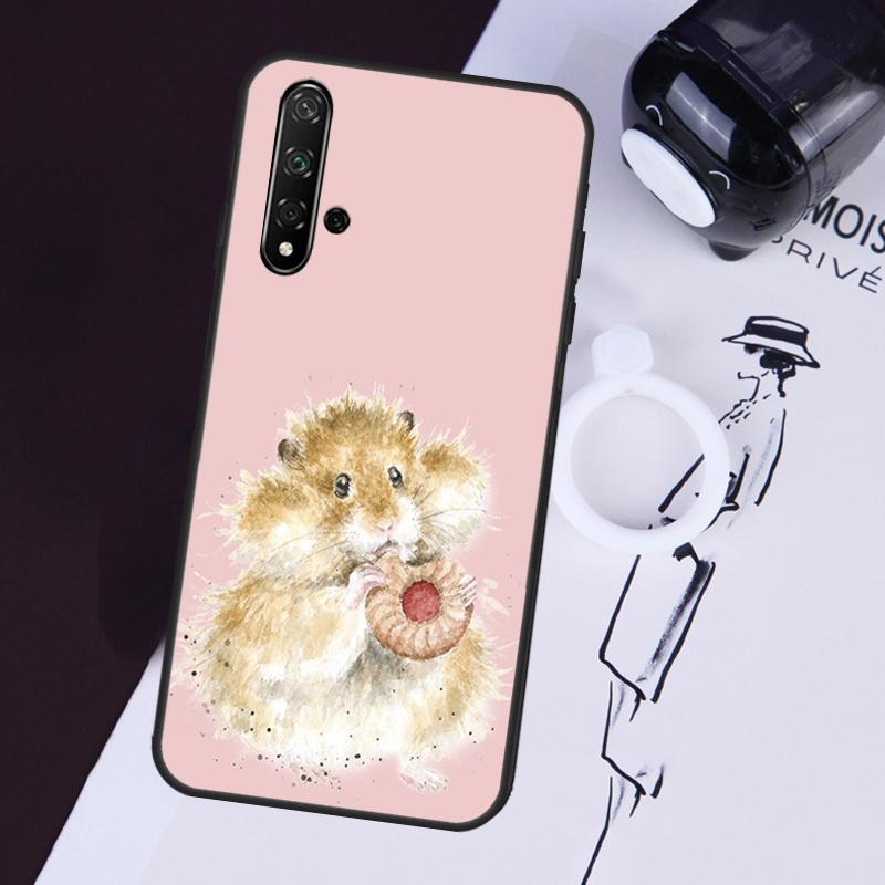 Rabbit Mouse Hamster Case For Huawei P40 P20 P30 Lite Nova 11i 8i 3i 9 10 SE 11 Pro 5T Y91 Y90 Y70 Y61 Y60 Cover