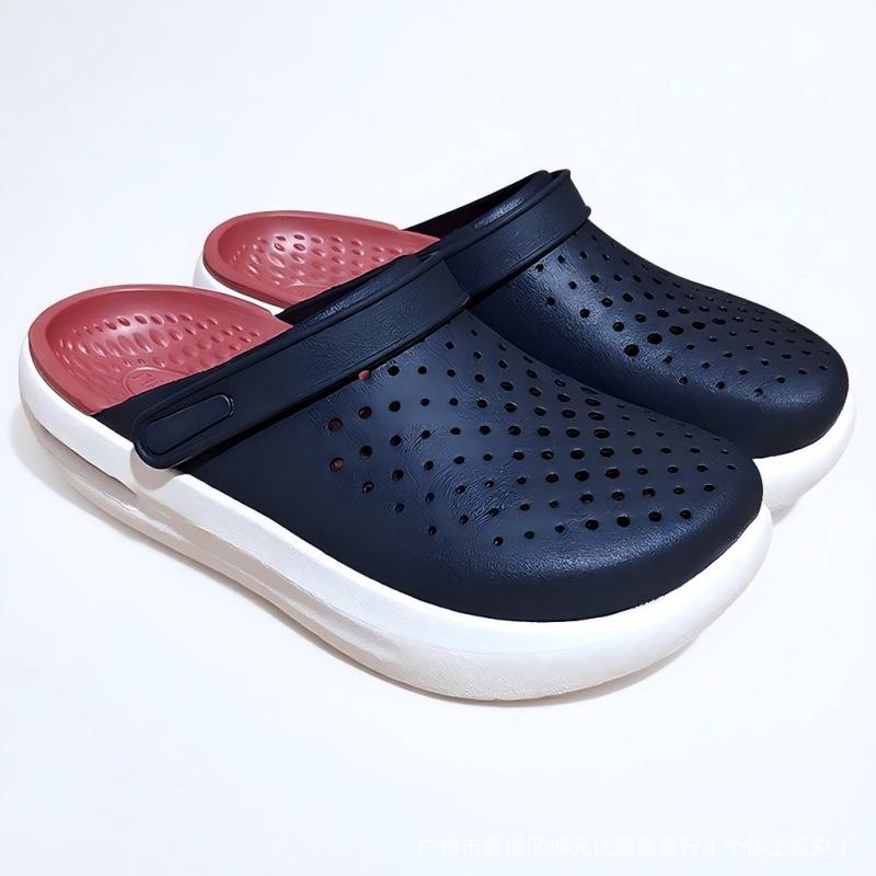 Unisex Summer Baotou Clogs: Thick-Sole, Versatile, Soft Beach Shoes