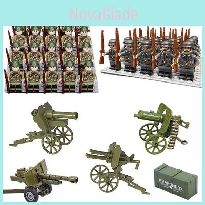 Vzdělávací stavebnice pro děti Voják armády WWII Stavební kostky z ABS plastu